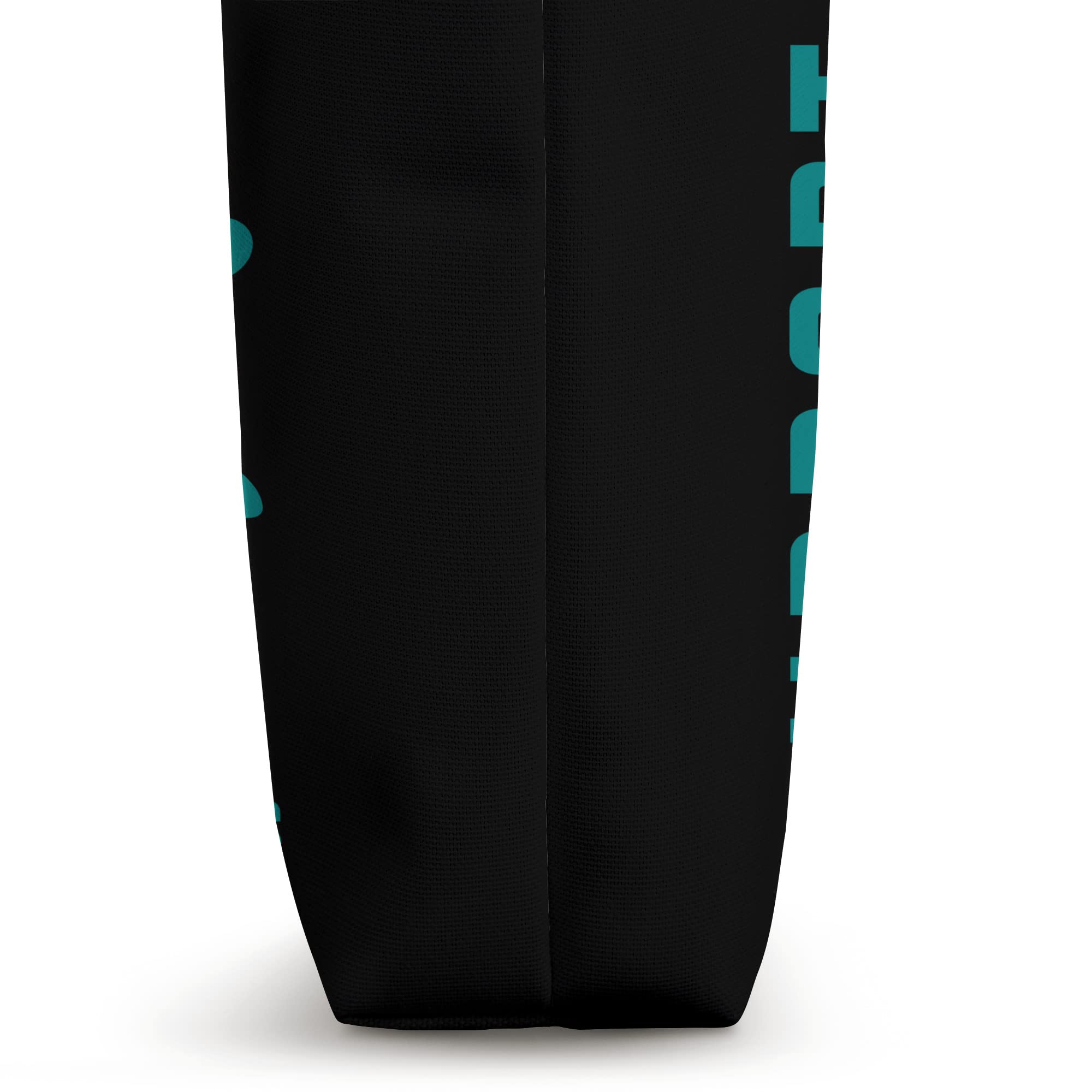 Teal Ovarian Cancer Awareness Tote Bag - Support Women's Health, Best Friend Gift, Reusable Shopping Bag for Daily Use & Charity Events