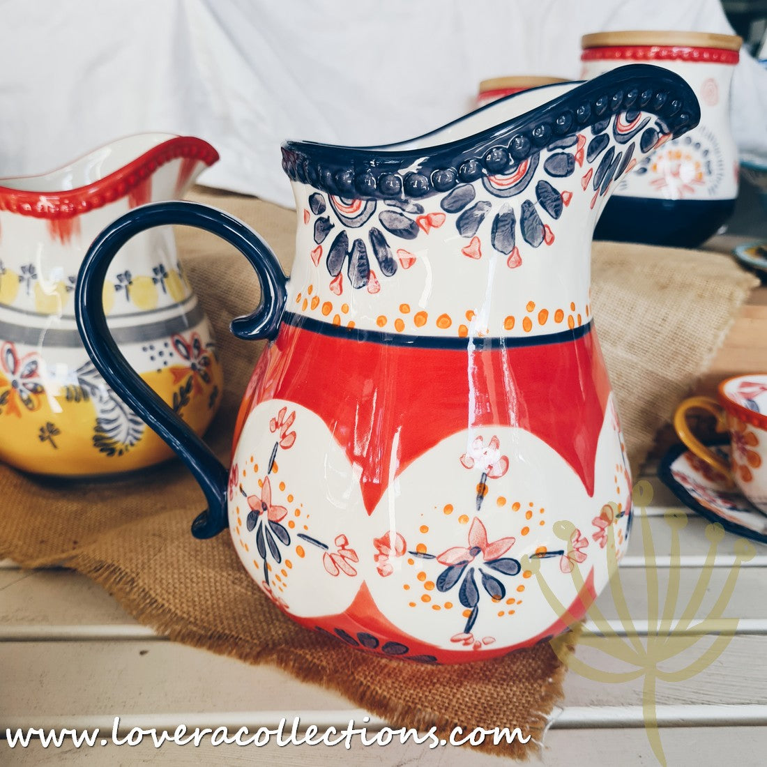 Afrocentric Red Dinnerware & Serveware Set - Elegant African-Inspired Plates, Bowls & Serving Dishes for Stylish Dining & Entertaining | Perfect for Dinner Parties, Holidays & Cultural Celebrations