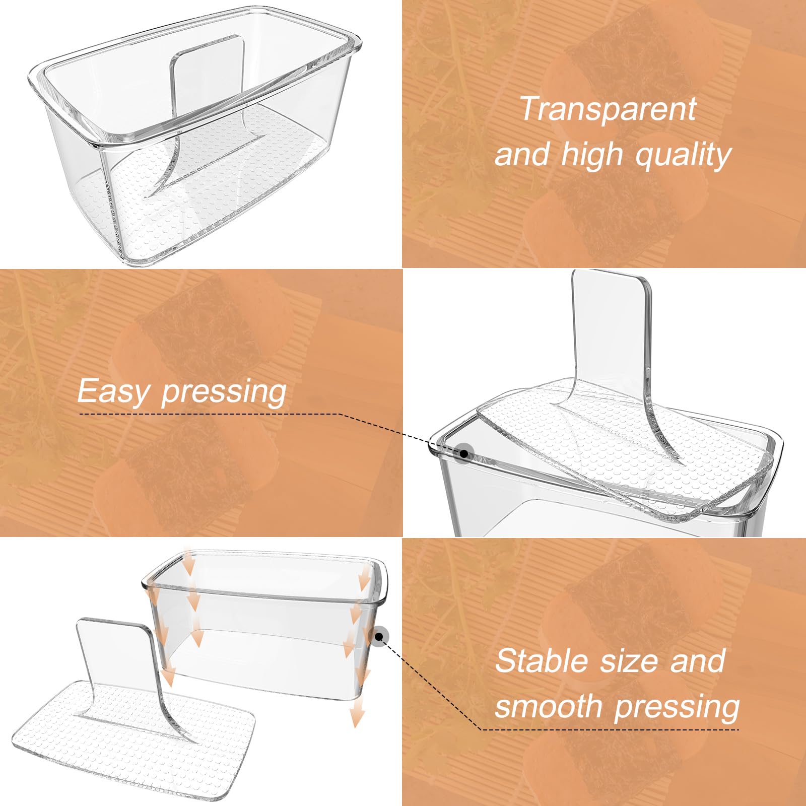 2PCS Clear Musubi Mold Kit - Non-Stick BPA-Free Sushi Maker Press for Hawaiian Onigiri - Perfect for Home Cooking & Restaurant Use