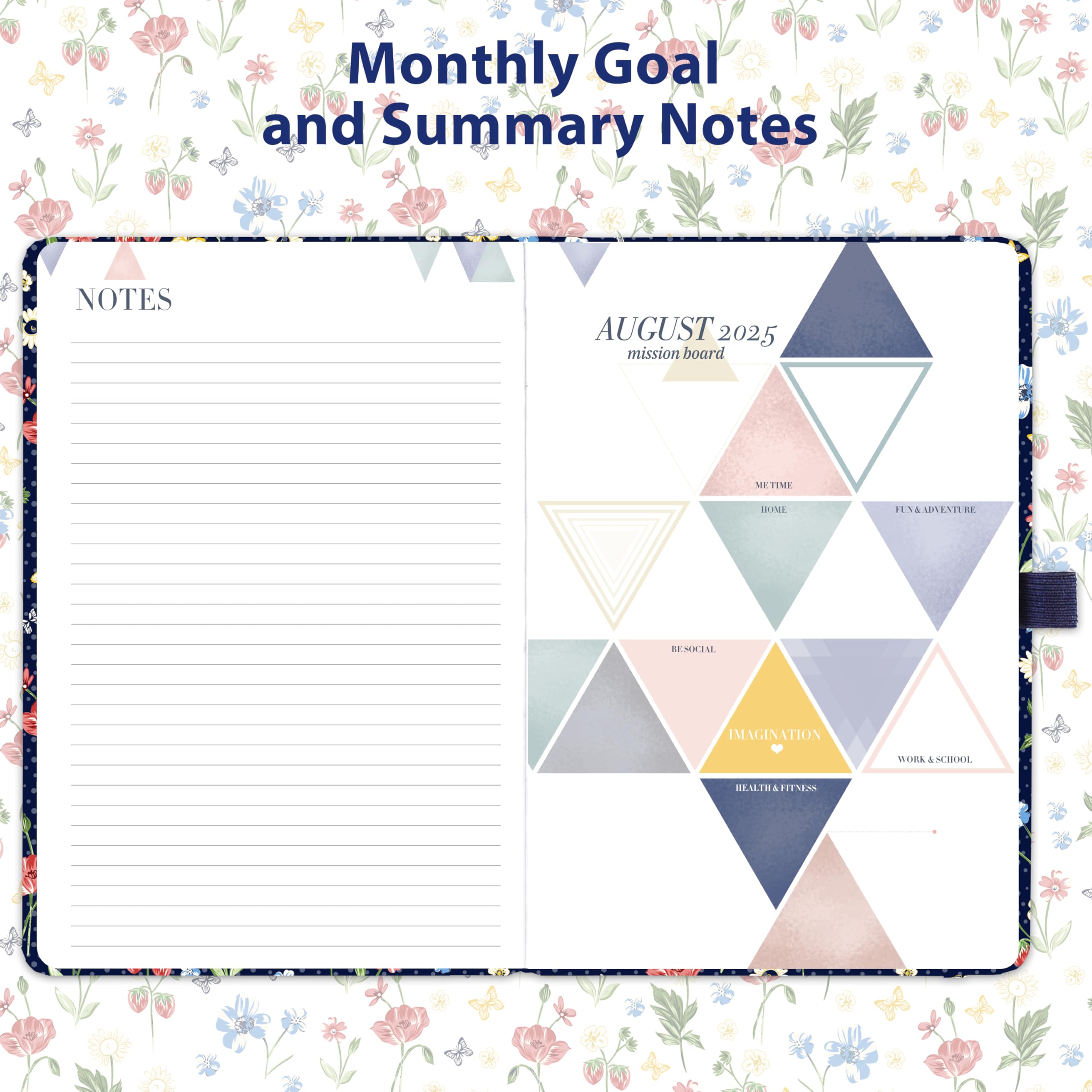 2025-2026 Academic Planner - A5 Weekly Planner with Hard Cover, Pen Loop & Back Pocket (August 2025-July 2026, 8.4