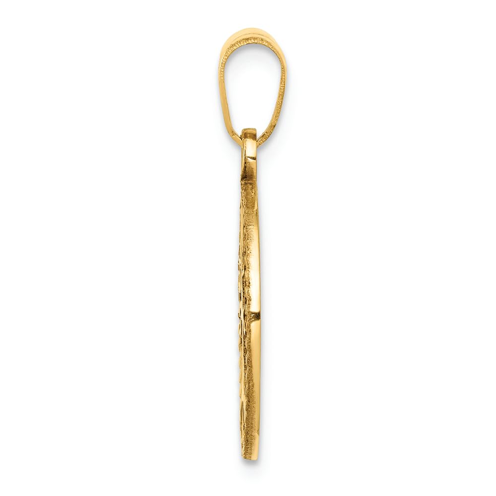FJC Finejewelers 14k Yellow Gold Polished Small Tree of Life Round Charm Pendant - Perfect for Everyday Wear, Gift Giving & Spiritual Jewelry Collection