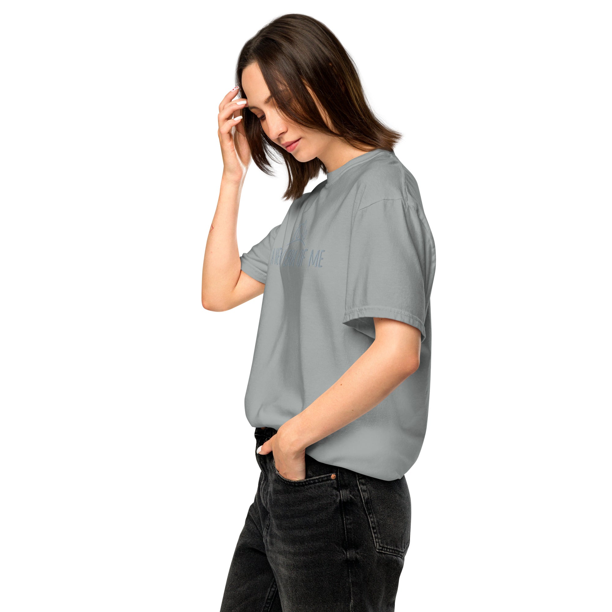 Embroidered Garment-Dyed Heavyweight T-Shirt for Men & Women | Premium Cotton Vintage Style Tee | Perfect for Casual Wear, Street Fashion & Everyday Outfits