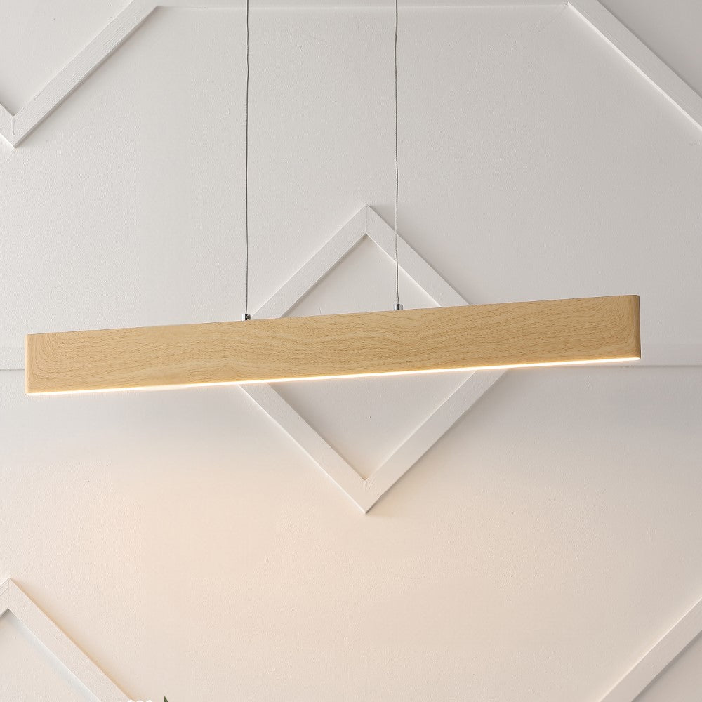 Dimmable Adjustable LED Linear Pendant Light - Modern Metal Fixture for Kitchen Island, Dining Room & Office Lighting | Energy Efficient Integrated LED