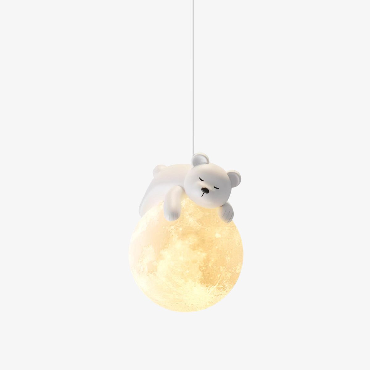 Cute Animal-Shaped Sleeping Pendant Light - Nursery Room Decor, Kids Bedside Night Light for Bedrooms & Baby Rooms
