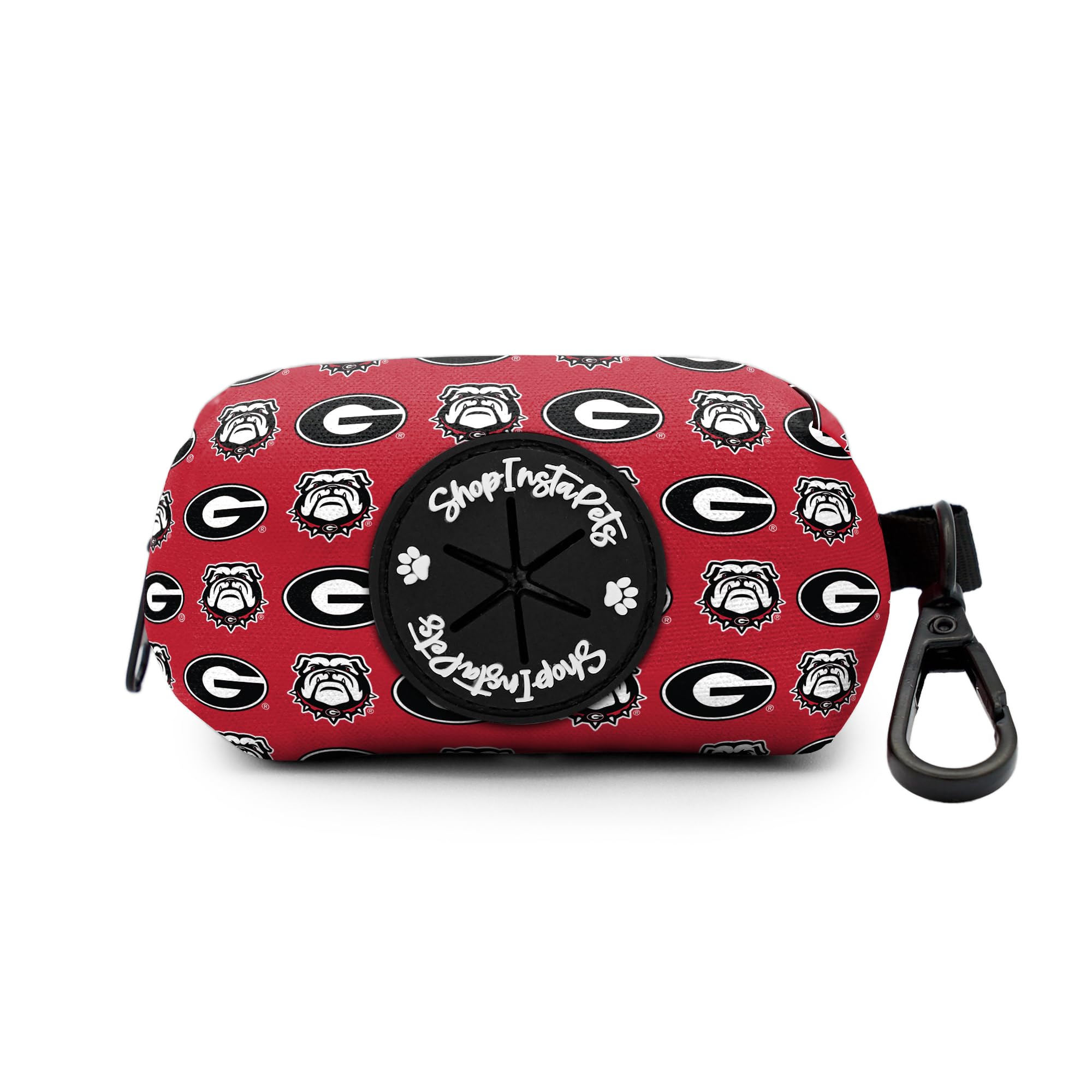 Official Georgia Bulldogs Dog Poop Bag Holder - NCAA Licensed Team Logo - Perfect for Walking, Hiking & Outdoor Adventures with Your Bulldog