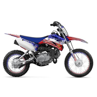 2008-2025 Yamaha TTR 110 Complete Graphics Kit with Rider I.D. - High-Quality Decal Sticker Set for Dirt Bike Customization - Perfect for Motocross, Trail Riding & Off-Road Adventures