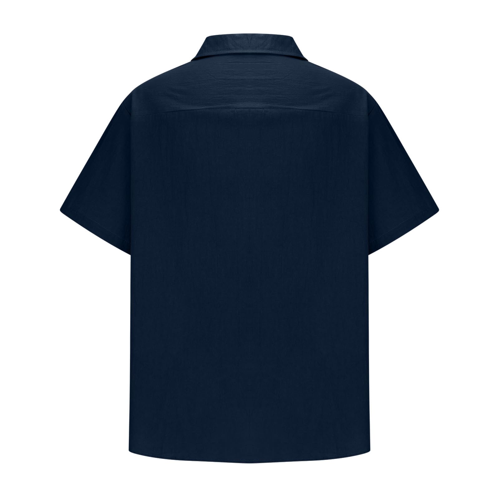 Men's Cotton Linen Short Sleeve Button Down Shirt - Breathable Summer Dress Shirt for Business Casual, Beach & Party Wear | Lightweight Comfort Top for Office, Vacation & Outdoor Events