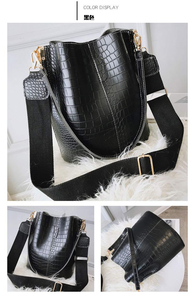 Stylish Women's Hobo Shoulder Bag - Genuine Crocodile Pattern Leather Crossbody Purse with Large Capacity | Perfect for Work, Travel & Everyday Use