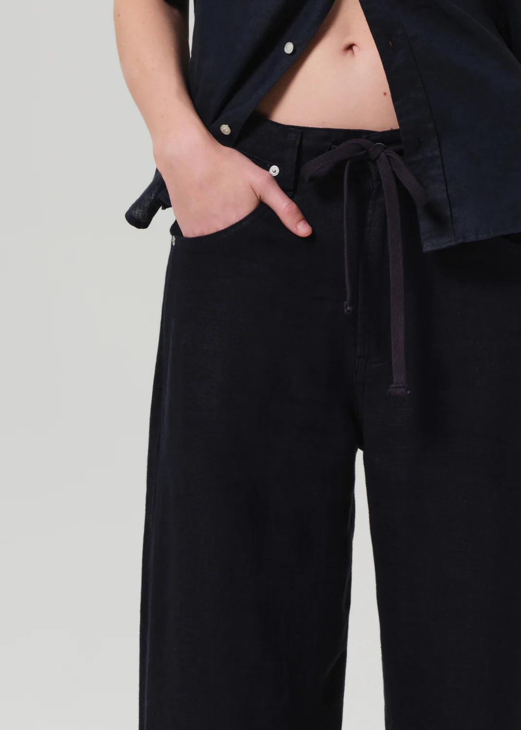 Brynn Drawstring Linen Pants for Women - Comfortable Summer Casual Trousers with Elastic Waist - Perfect for Travel, Beach, and Everyday Wear