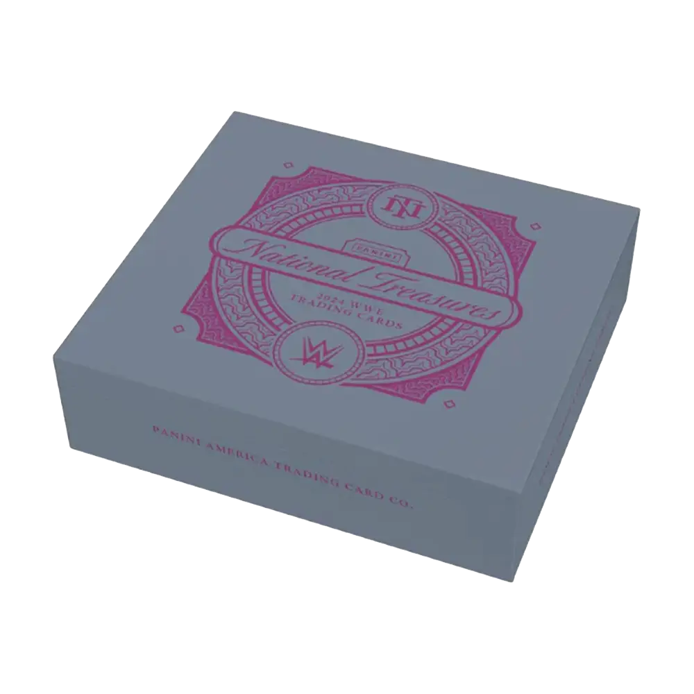 2024 Panini National Treasures WWE Wrestling Hobby Box - Collectible Trading Cards for WWE Fans & Enthusiasts - Perfect for Collecting, Trading, and Displaying at Home or Events