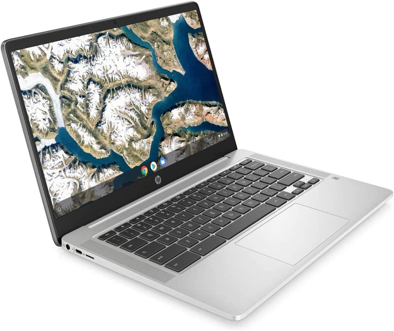 HP Chromebook 14A-NA1083CL 14-inch Laptop - Intel Celeron N4500 1.1GHz, 4GB RAM, 128GB eMMC, Chrome OS (Renewed, Mineral Silver) | Lightweight & Portable for Students, Remote Work & Web Browsing