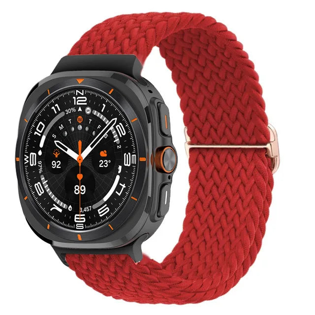 Premium Braided Nylon Loop Strap for Samsung Galaxy Watch Ultra - Durable, Comfortable & Adjustable for Sports, Workouts & Everyday Wear
