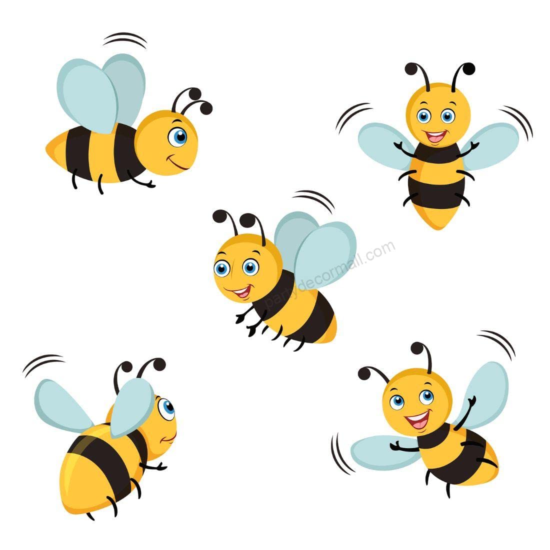 Honey Bee & Bumble Bee Theme Birthday Party Decorations - 12 Piece Cutout Set for Baby Shower, Kids Party, Spring Garden Theme Events