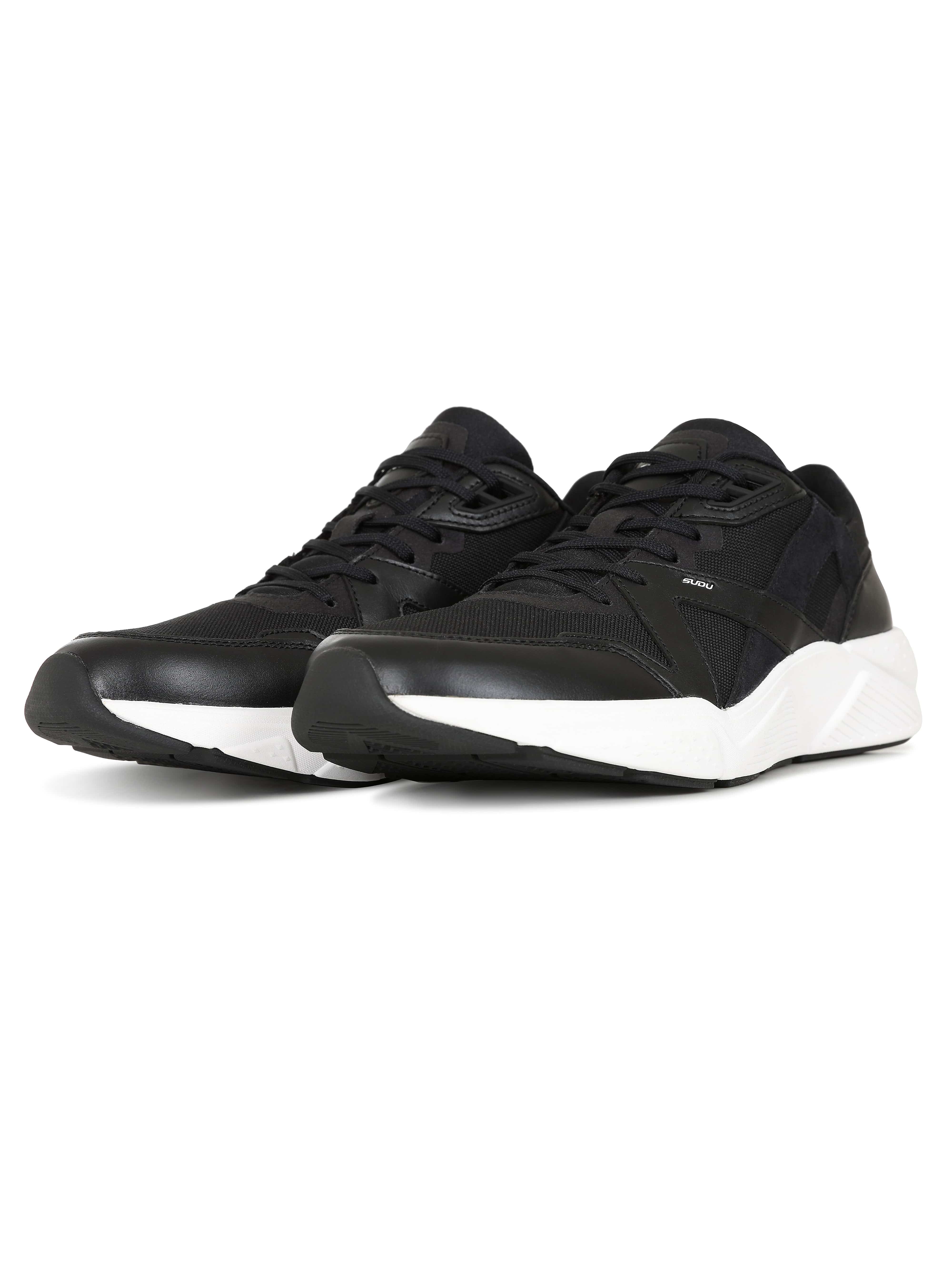 SLR 01 Lifestyle Shoe - Comfortable Casual Sneakers for Men & Women | Black Walking Shoes for Everyday Wear | Perfect for Work, Travel & Gym