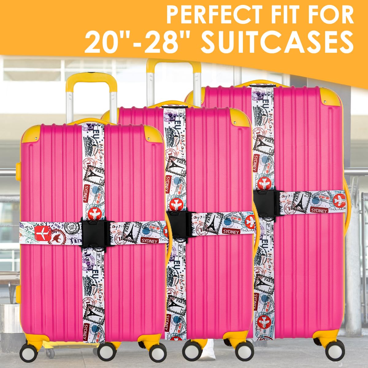Adjustable Luggage Strap for Suitcases - 1.96