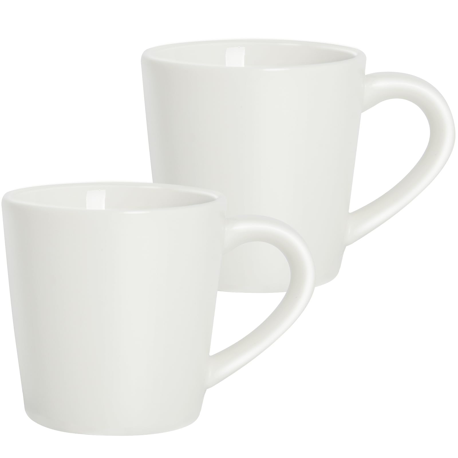 Premium 4.2oz Ceramic Espresso Cups Set of 2 - White Demitasse Coffee Mugs with Handles for Espresso, Tea & Coffee Shots | Perfect Gift for Coffee Lovers | Ideal for Home, Office & Cafe Use