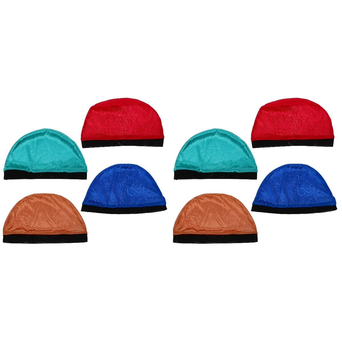 8 Pcs Wave Liner Wig Caps for Men - Breathable & Durable Hair Net for Wig Making, Styling & Cosplay - Perfect for Daily Use, Salon & Costume Parties