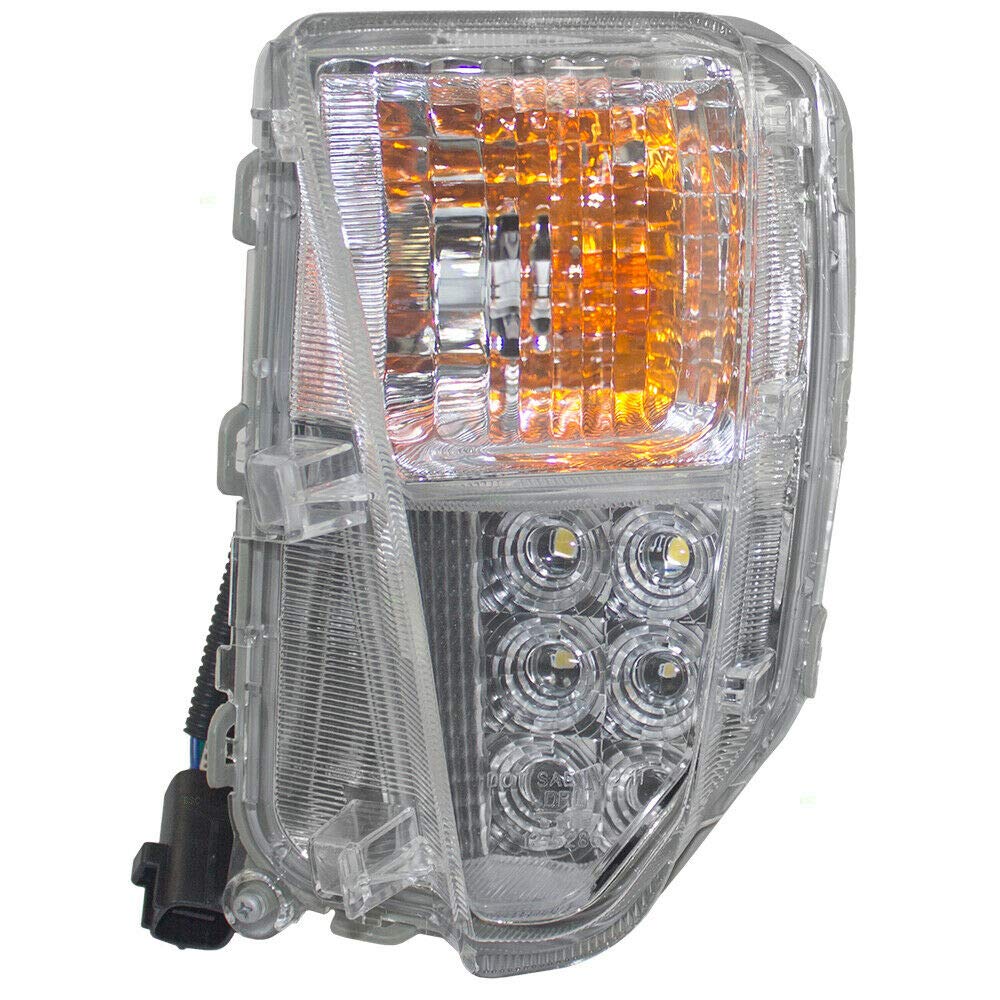 New Front Left Driver Side Turn Signal Light Compatible with 2012-2015 Toyota Prius & Prius Plug-In - Replacement Blinker Lamp for Enhanced Safety & Style (Perfect for Night Driving & Urban Commuting)