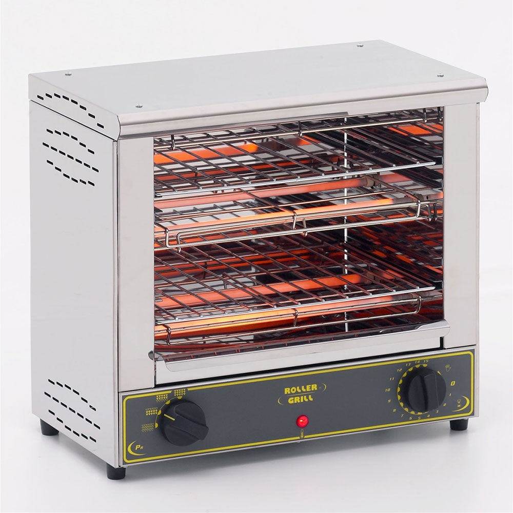 Equipex BAR200/1 Commercial Double Deck Electric Toaster Oven & Cheese Melter - 18