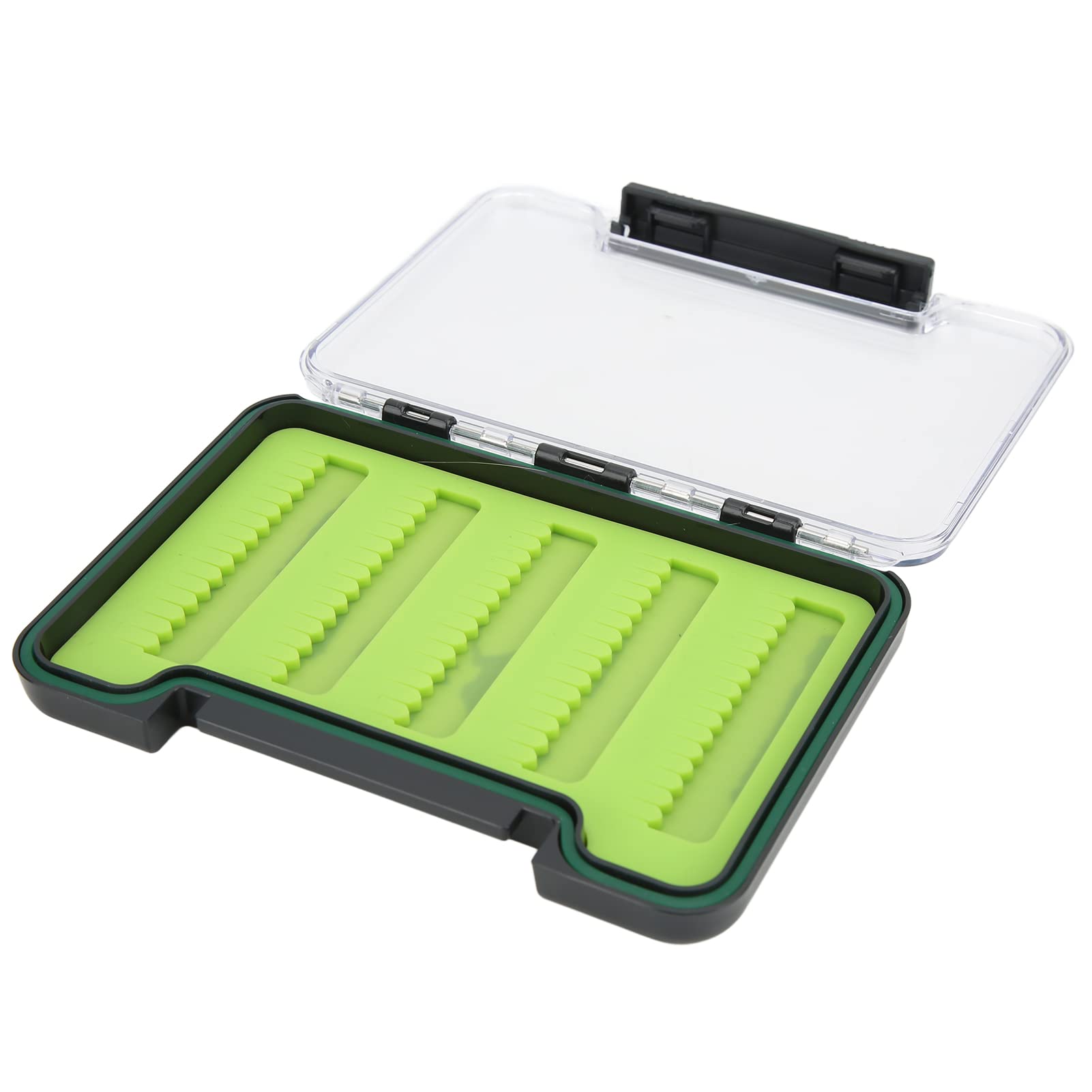 Ubersweet® Lightweight Portable Fly Fishing Dry Flies Box - Large Capacity, Impact Resistant Pocket-Size Tackle Storage for Fishing Gear Enthusiasts | Perfect for Trout, Bass & Fly Fishing Trips | Camping, Hiking & Outdoor Adventures