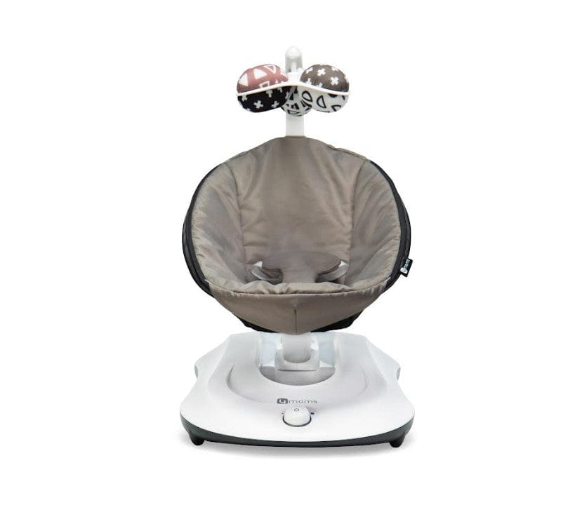 4Moms RockaRoo Baby Rocker - Graphite Baby Swing with Soothing Motion & Portable Design | Perfect for Newborns, Infants & Toddlers | Ideal for Nursery, Living Room & Travel Use