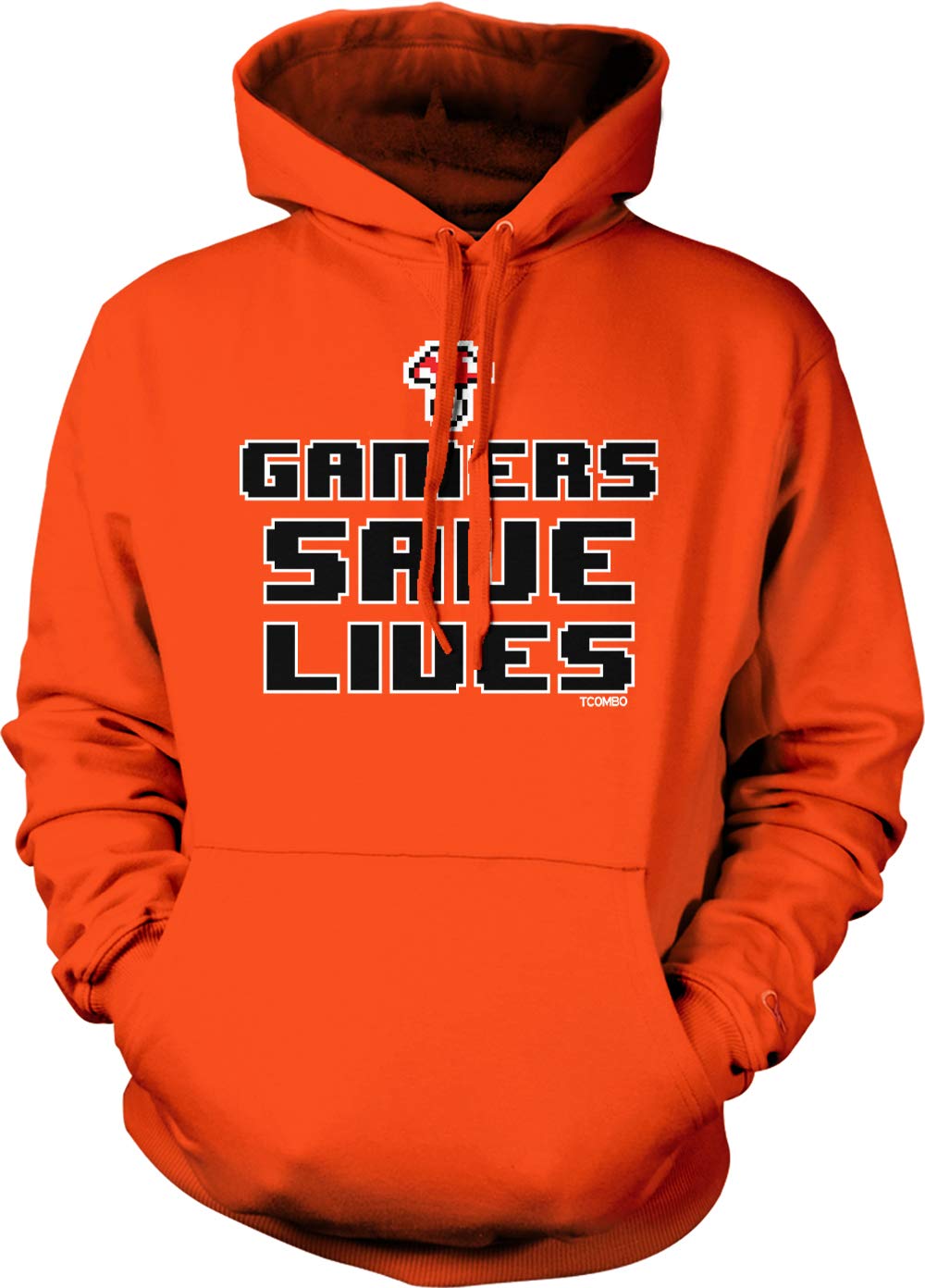 Tcombo Gamers Save Lives - Mushroom Design Unisex Hoodie for Gaming Enthusiasts | Perfect for Casual Wear & Gaming Sessions