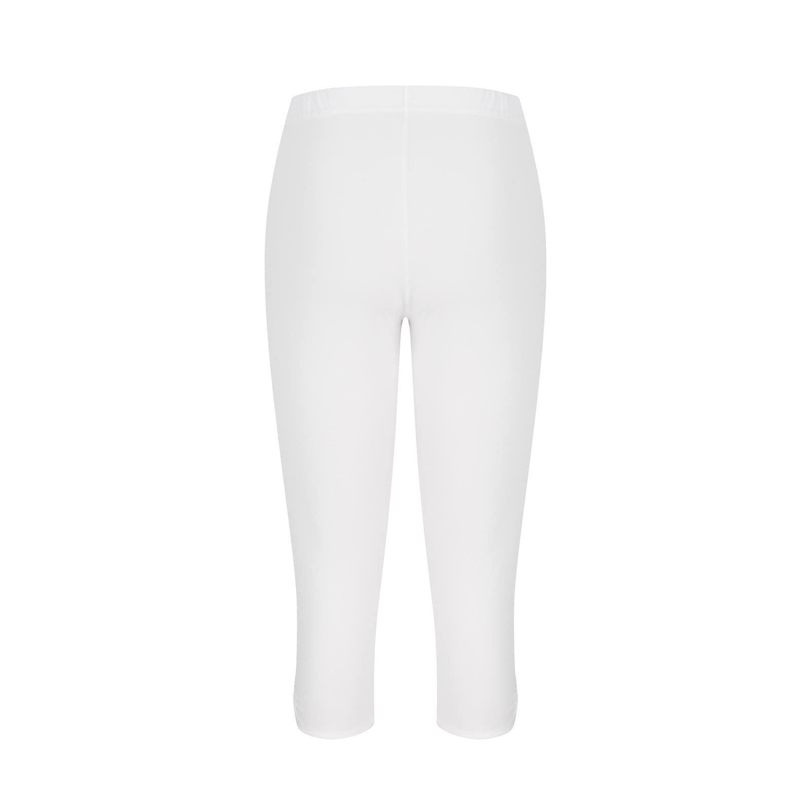 Women's High Waisted Capri Leggings with Pockets - Summer Workout Yoga Pants for Plus Size - Perfect for Gym, Running & Casual Wear