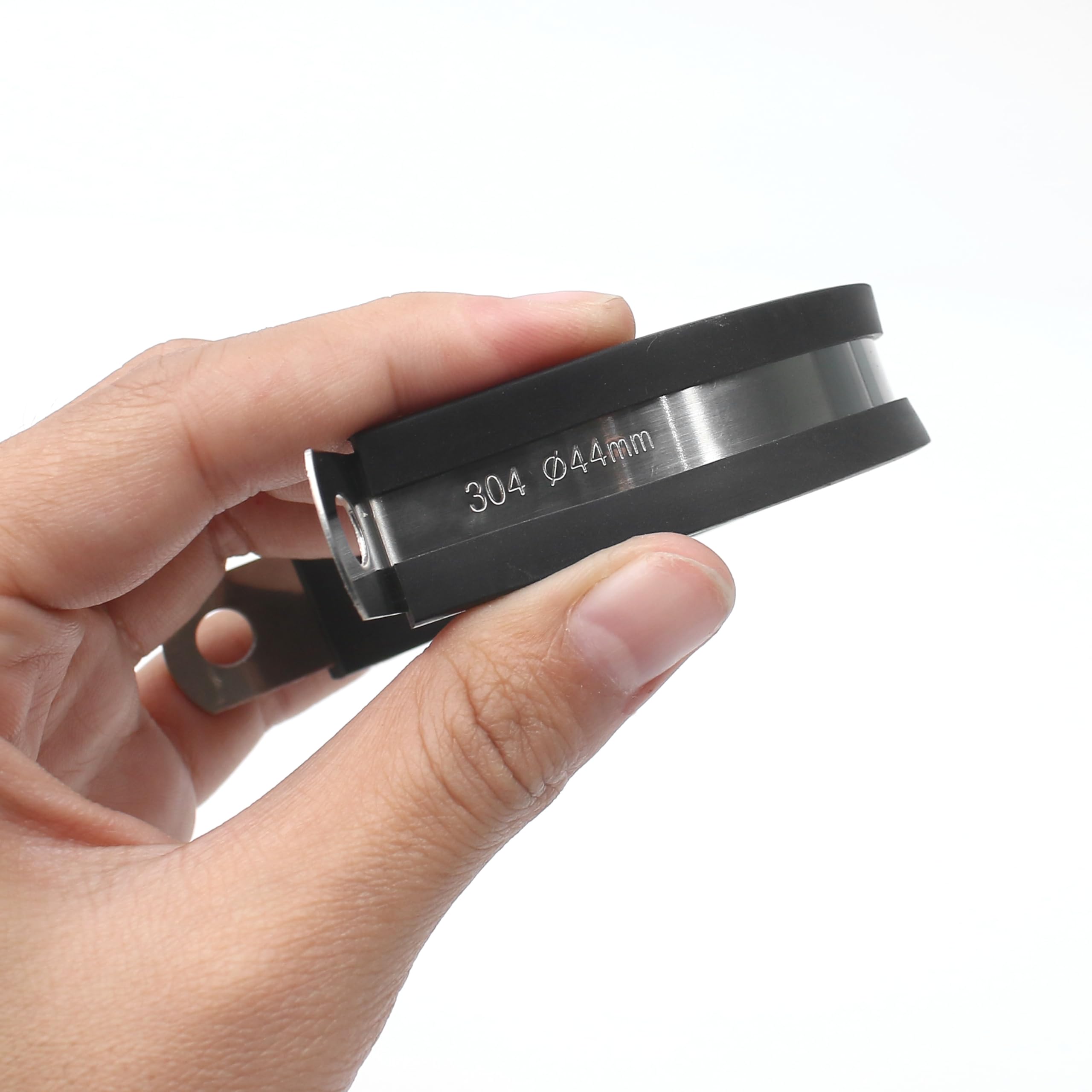 6Pcs Rubber Insulated P Clamps 1.73