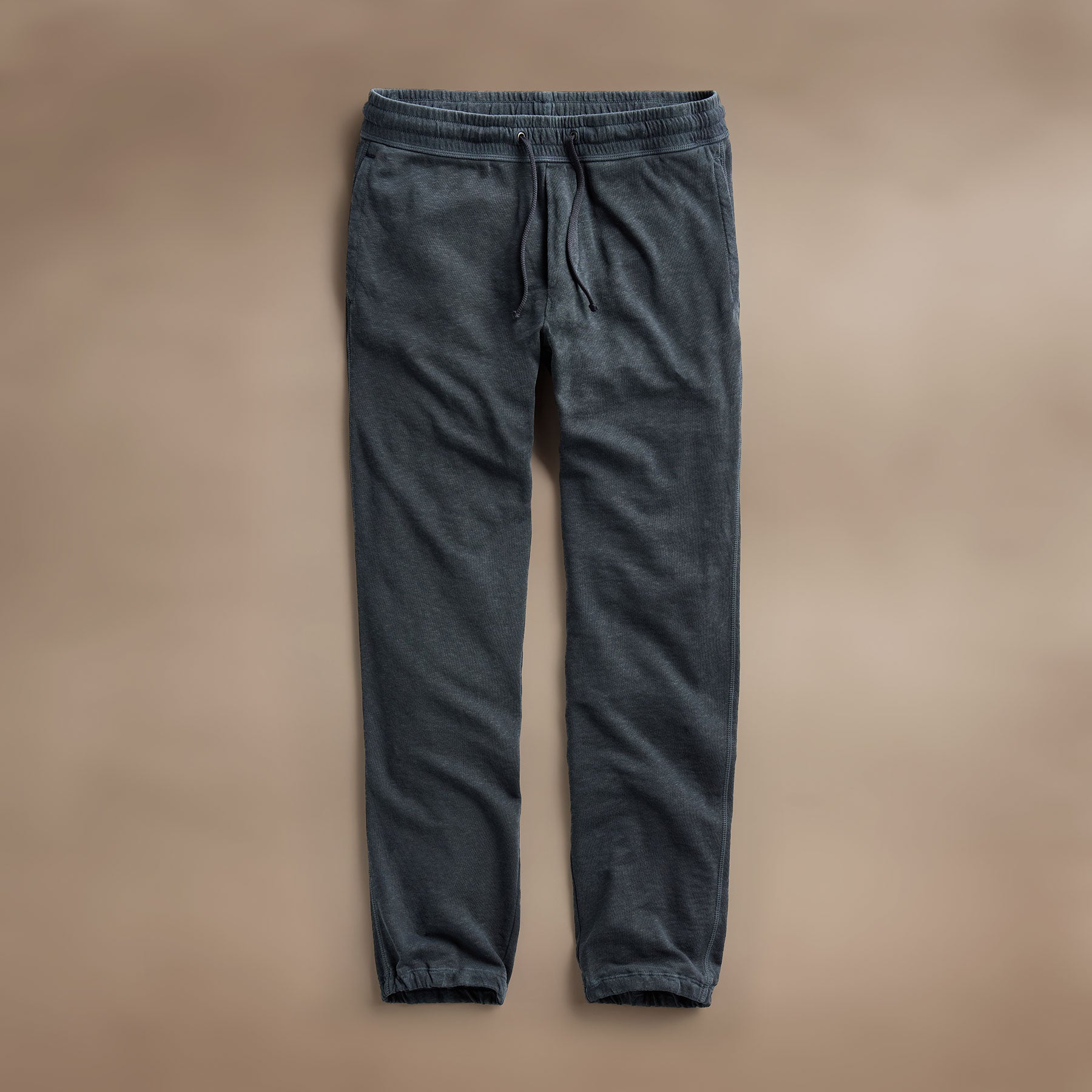 Vintage French Terry Sweatpants for Men & Women - Soft Blue Noir Pigment Joggers | Lounge, Yoga & Casual Wear