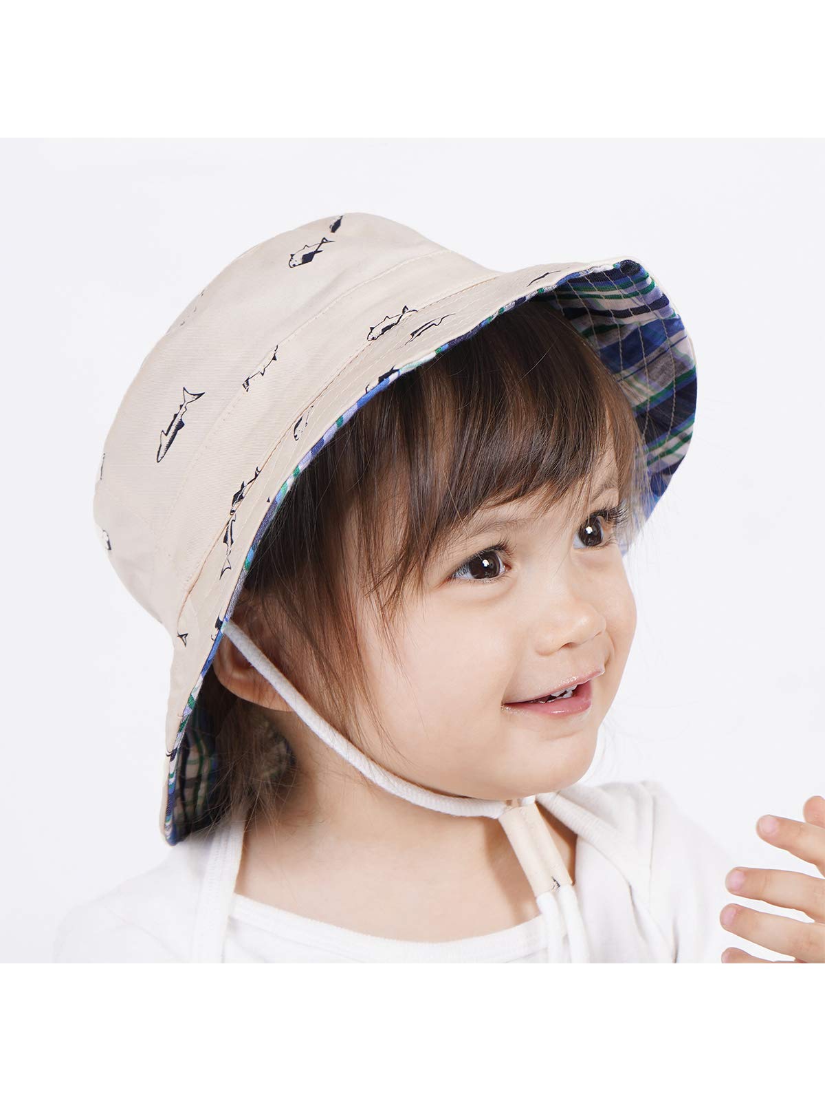 UPF 50+ Baby Sun Hat for Toddlers - Wide Brim Bucket Hat for Boys & Girls - Summer Beach Hat for Outdoor Play, Swimming, Park & Travel Protection