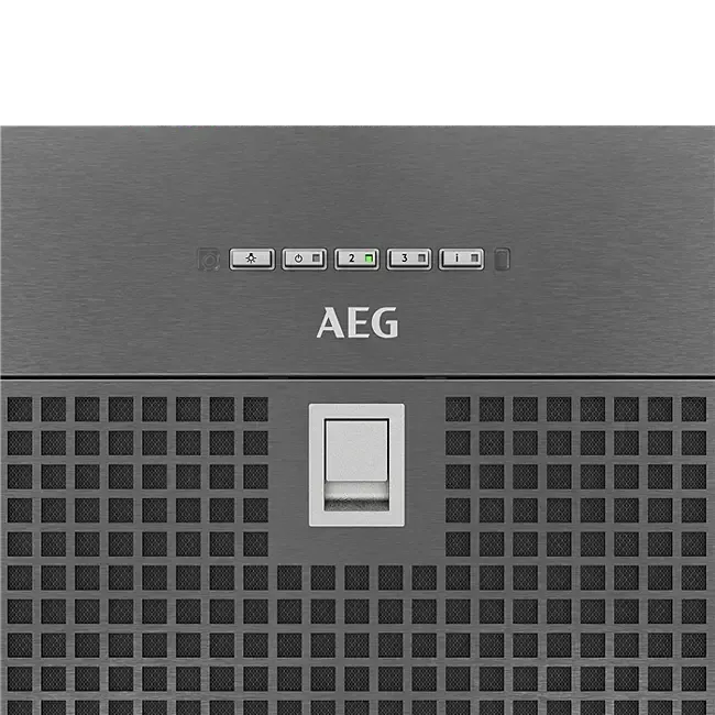 AEG 52cm Integrated Rangehood with PowerBoost Technology - Dark Stainless Steel Kitchen Hood for Powerful Ventilation | Perfect for Modern Kitchens & Open-Plan Living Spaces