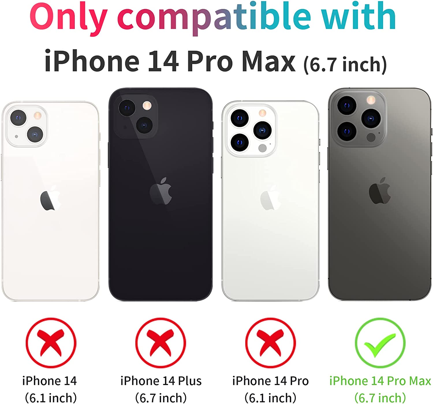 Premium iPhone 14 Pro Max Wallet Case [6.7 Inch] - Anti-Scratch Protection | Purple Luxury Cover for Everyday Use & Travel Protection