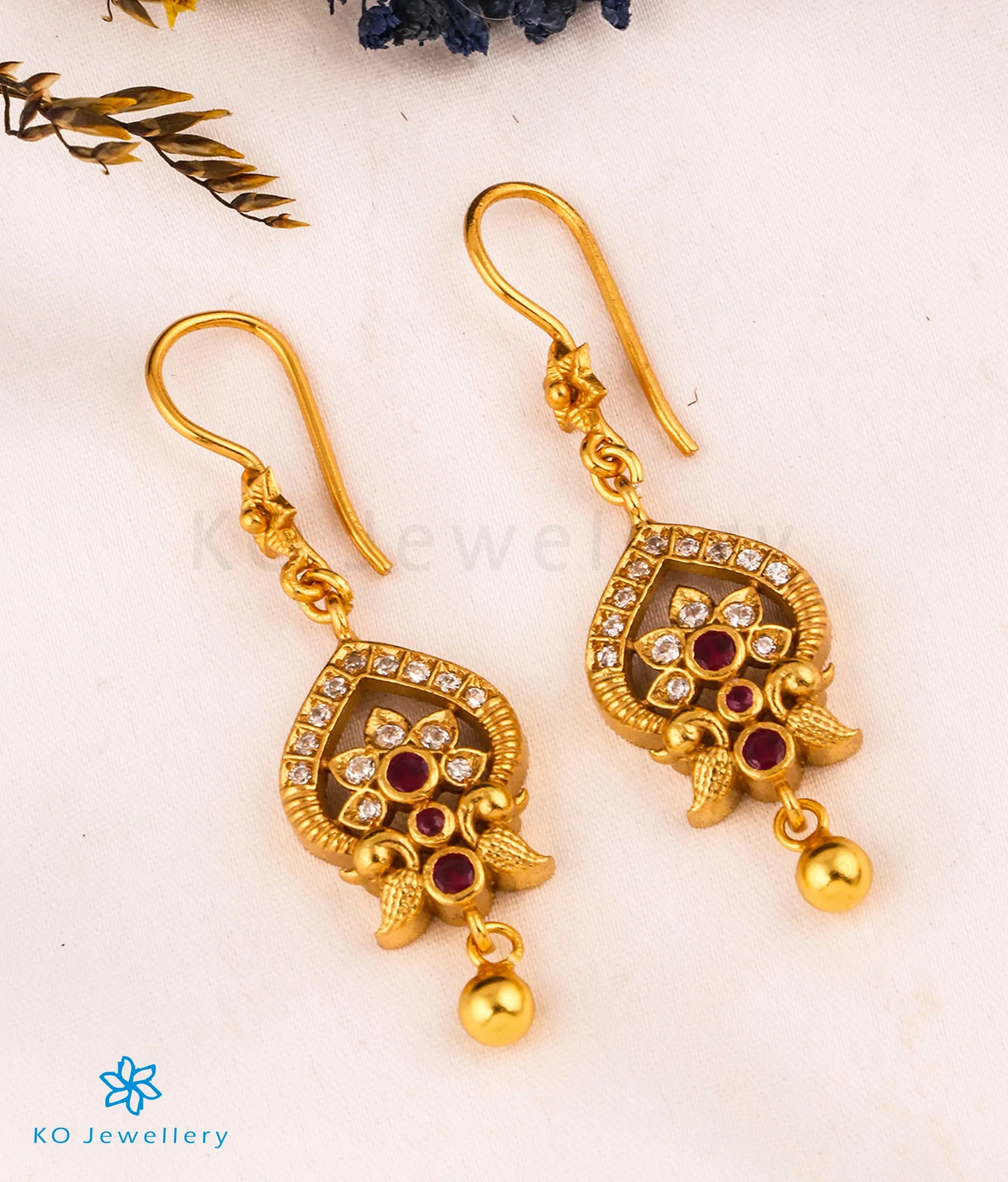 Exquisite Silver Peacock Kempu Earrings for Women – Handcrafted Indian Jewelry for Weddings, Parties & Special Occasions