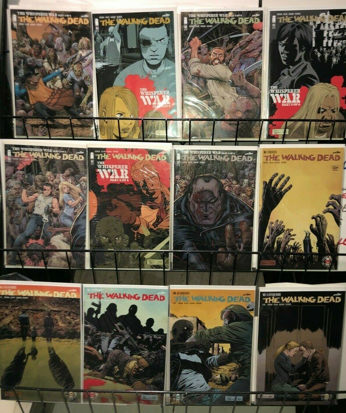 The Walking Dead Comics Issues 100-187 - Bagged & Boarded, 65 Different Variant Covers, NM 9.0+ Condition | Collectible Comic Books for Fans & Investors