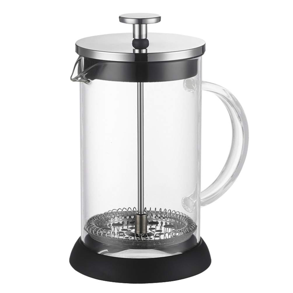 Hemoton 1-Piece Manual Espresso Coffee Maker & Tea Press - Stainless Steel French Press for Rich Espresso, Cold Brew & Loose Leaf Tea - Perfect for Home, Office & Camping Use