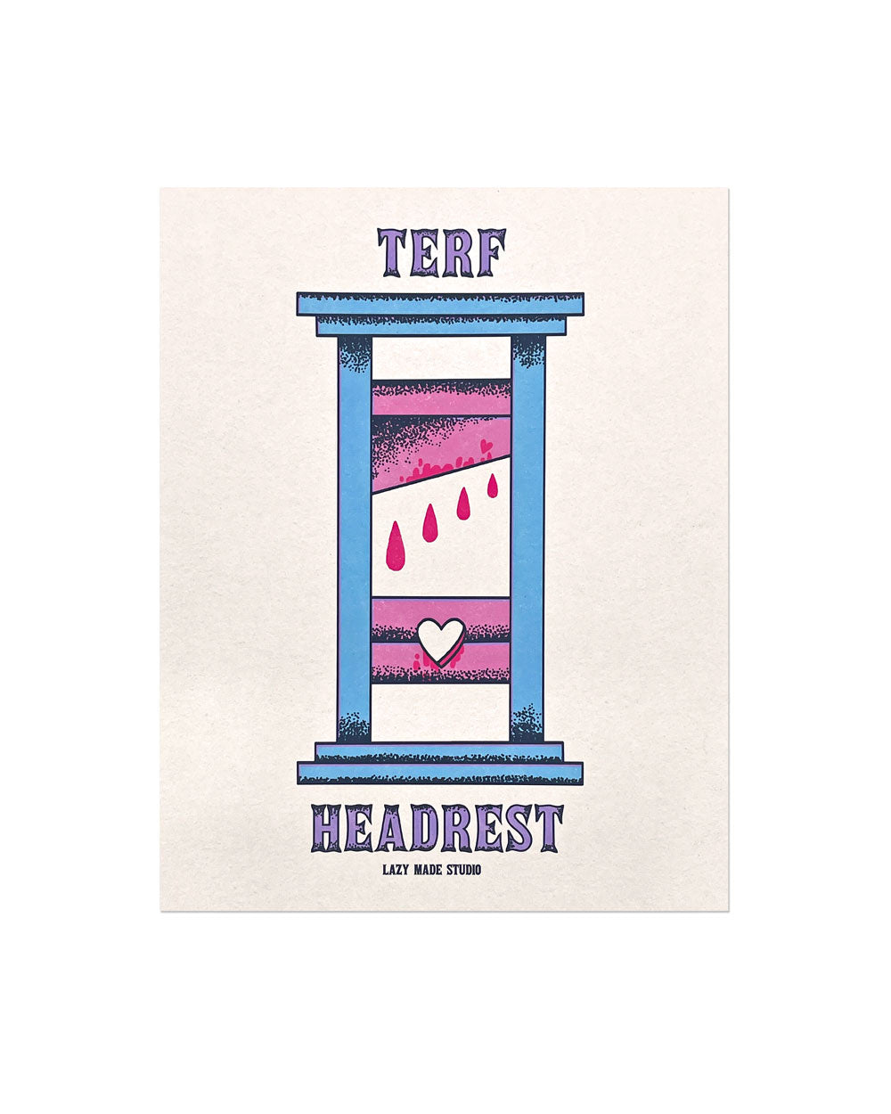 Terf Headrest Art Print (8 x 10) - Modern Wall Decor for Living Room, Bedroom & Office - Perfect Gift for Home Decor Enthusiasts