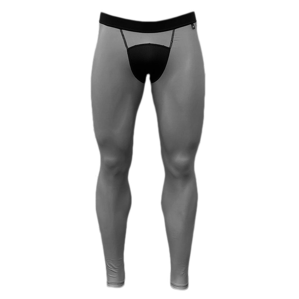 Best Grey Compression Tights for Women & Men - High Performance Workout Leggings for Running, Yoga & Gym - Moisture Wicking & Muscle Support