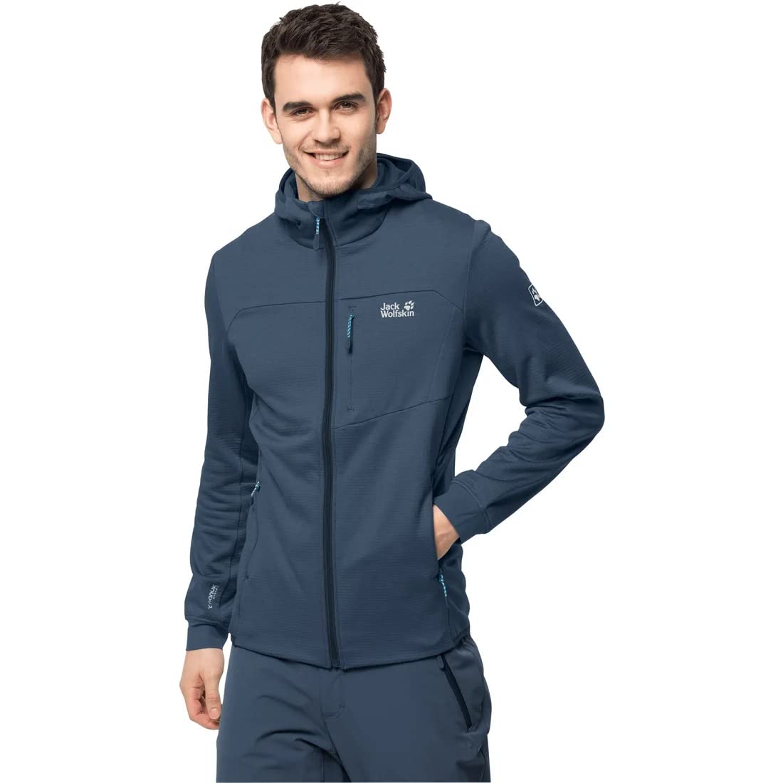 Jack Wolfskin Men's Hydro Grid Fleece Jacket for Outdoor Hiking