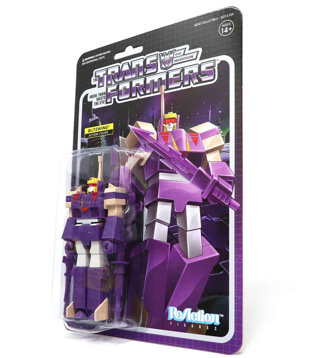 Blitzwing Transformers Wave 3 ReAction Figure - Collectible Action Figure for Fans & Display