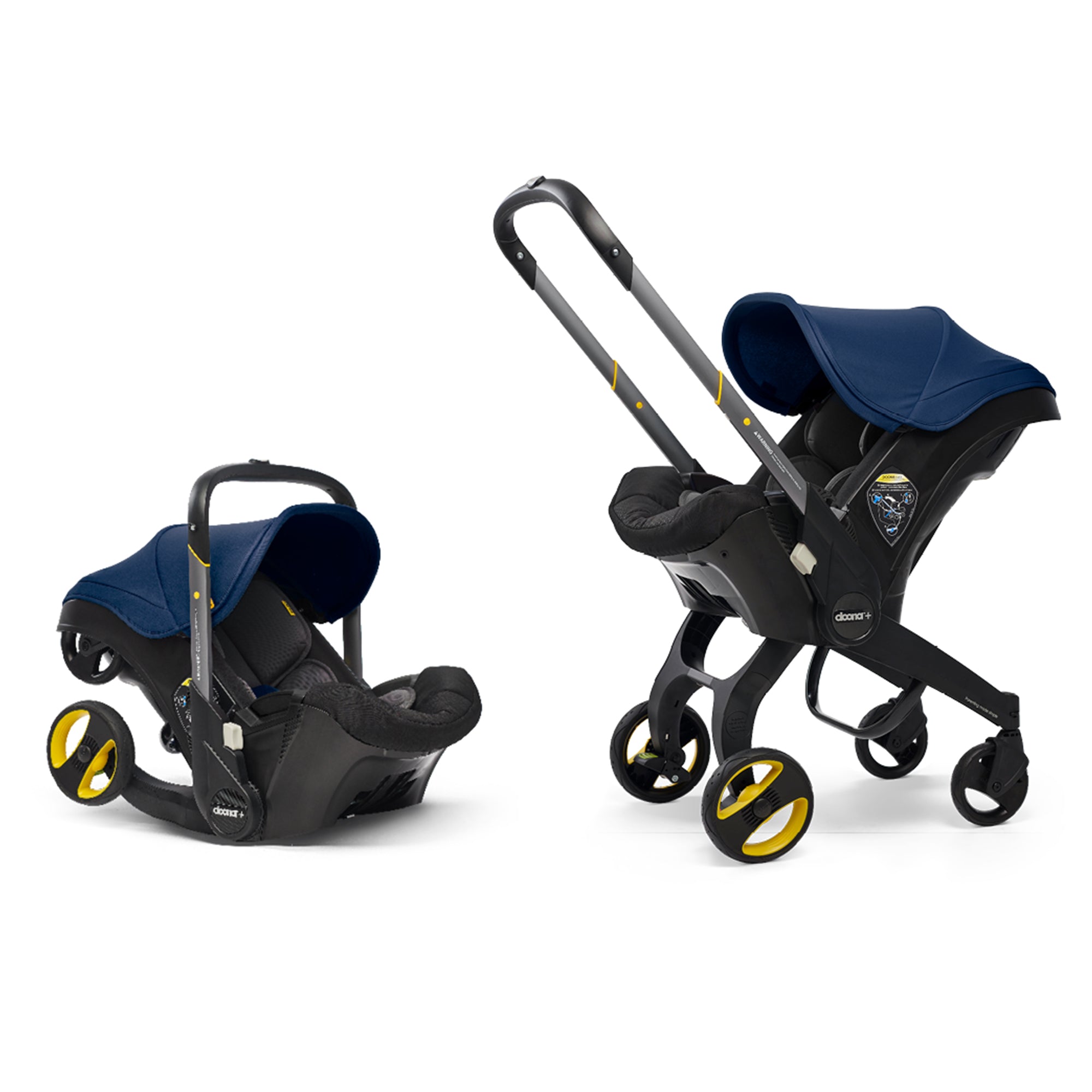 Doona Infant Car Seat & Stroller All-in-One Travel System with Base – Ready to Use Out of Box – Perfect for Newborns, Air Travel, and Everyday Convenience