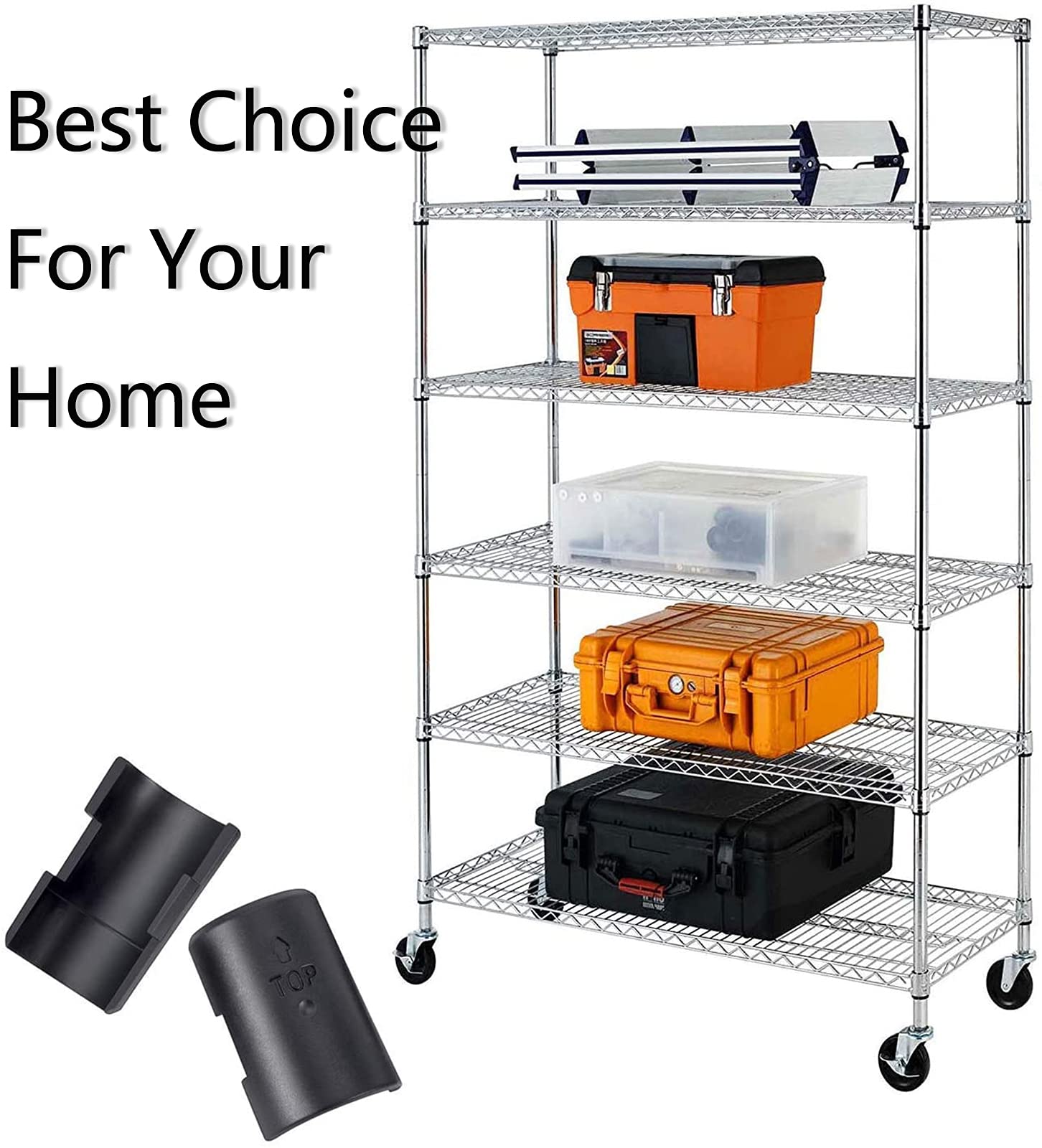 60 Pack Wire Shelf Clips for 1