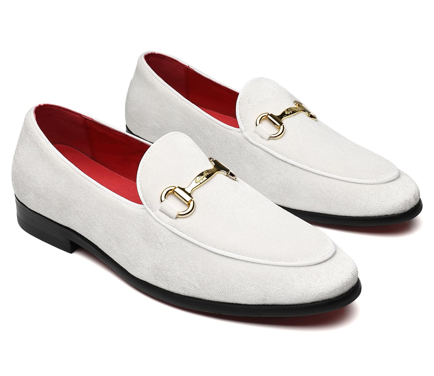 Men's Velvet Loafers - Comfortable Slip-On Dress Shoes for Wedding, Party, Prom & Homecoming - Elegant Formal & Casual Wear for Special Occasions