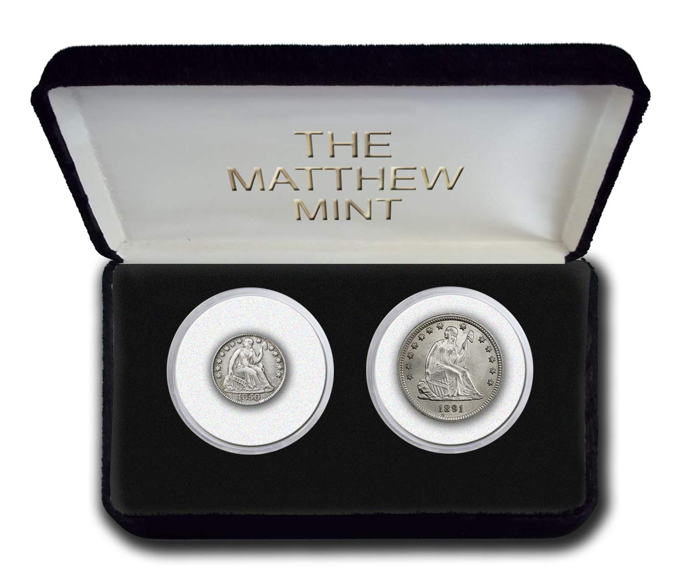Authentic Seated Liberty Coin Set - Rare US Silver Coins Collection for Sale | Perfect for Collectors, Investors & History Enthusiasts | Display, Gift or Investment Portfolio