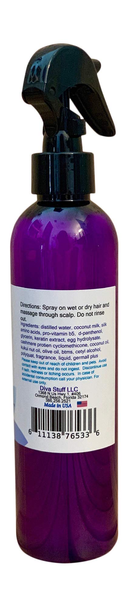 Confetti Cake Scented Leave-In Hair Conditioner with Coconut Milk, Keratin & Egg Hydrolysate - 8oz for Soft, Nourished Hair - Perfect for Daily Use, Styling & Damaged Hair Repair