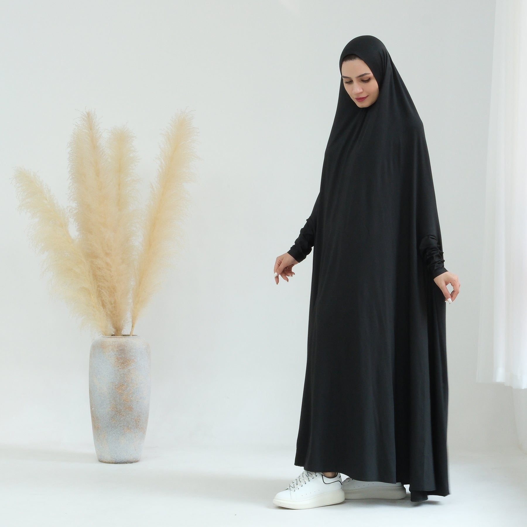 Awra Cape Hijab Combo - Black Muslim Scarf & Shawl Set for Women - Perfect for Prayer, Modest Fashion, and Everyday Wear