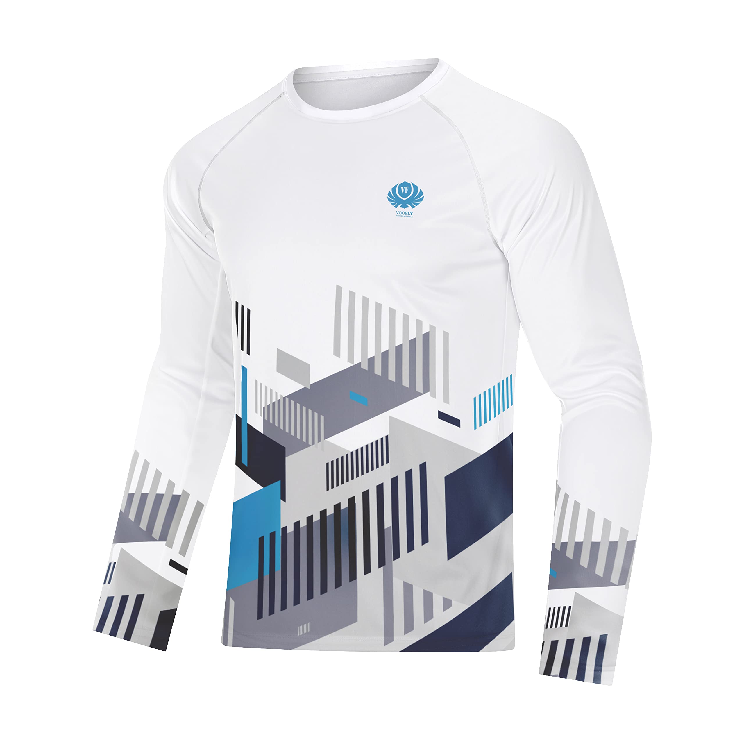 Men's UPF 50+ Sun Protection Shirt - Lightweight Long Sleeve UV Shirt for Fishing, Hiking & Running - Quick-Dry Printed Outdoor Shirt for Summer Activities