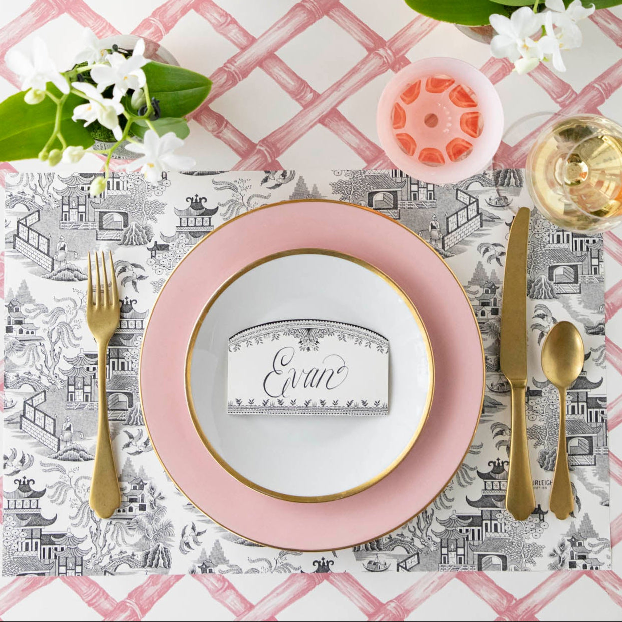 Burleigh Black Place Card Holders - Elegant Wedding & Event Table Name Cards for Seating Assignments - Perfect for Dinner Parties, Bridal Showers, and Formal Gatherings