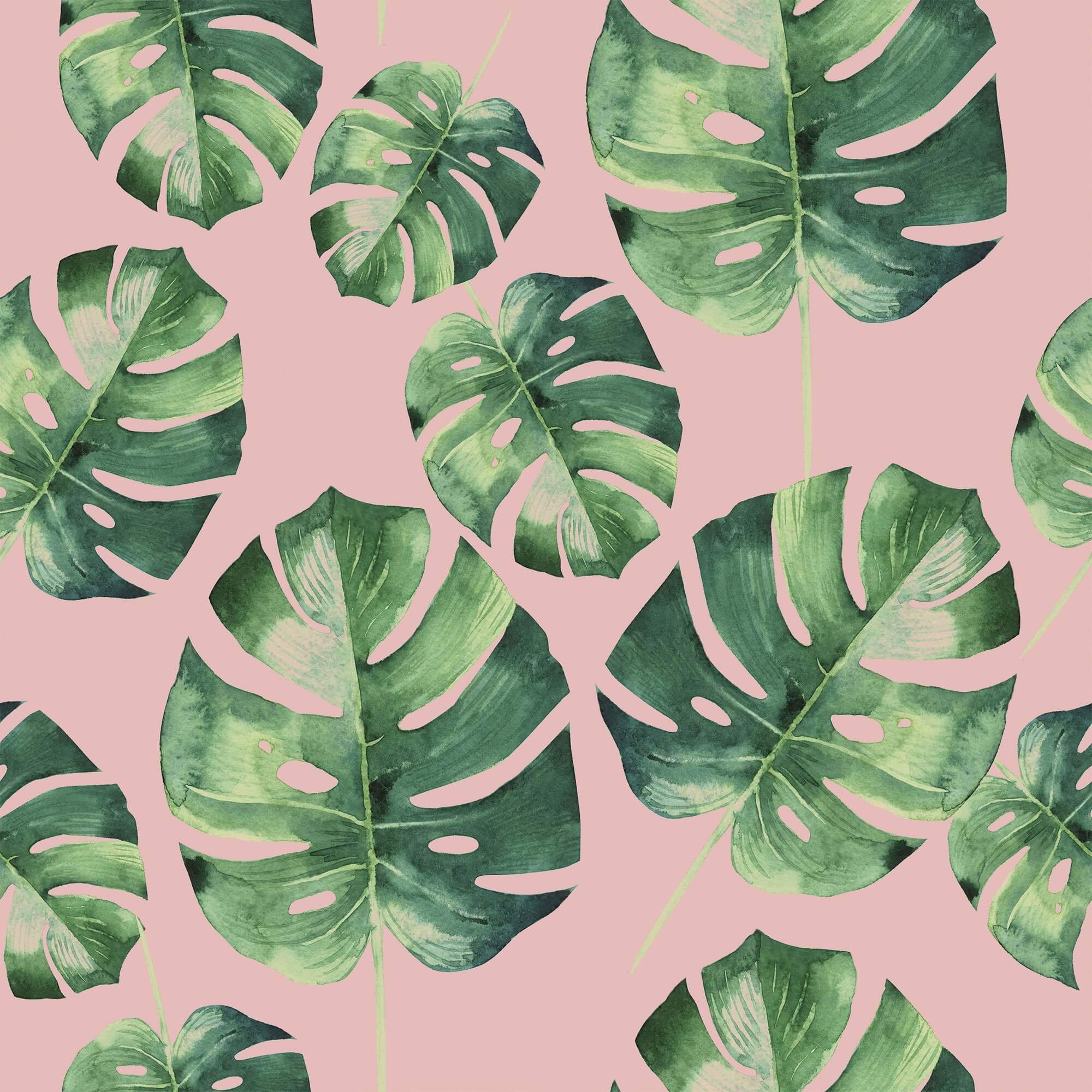 Pink Botanical Floral Peel and Stick Removable Wallpaper - Self-Adhesive Decorative Vinyl for Bedroom, Nursery, Living Room, Office & Home Decor