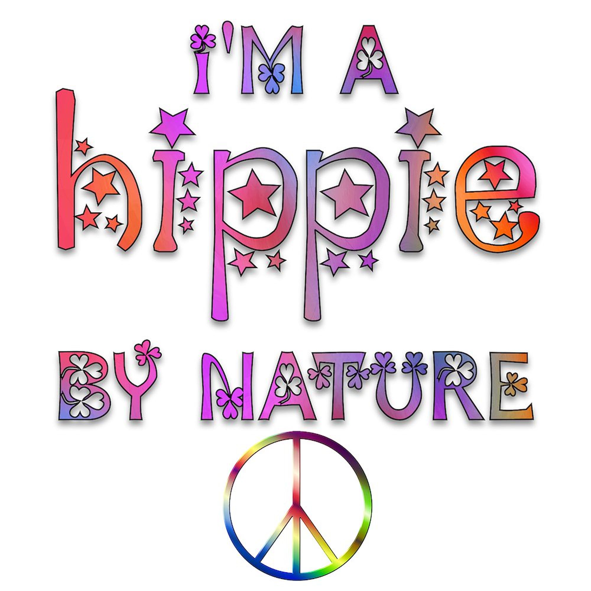 Hippie By Nature Retro Canvas Tote Bag - Eco-Friendly Reusable Shopping Bag for Groceries, Beach & Farmers Market | Natural Cotton Carryall for Women & Men