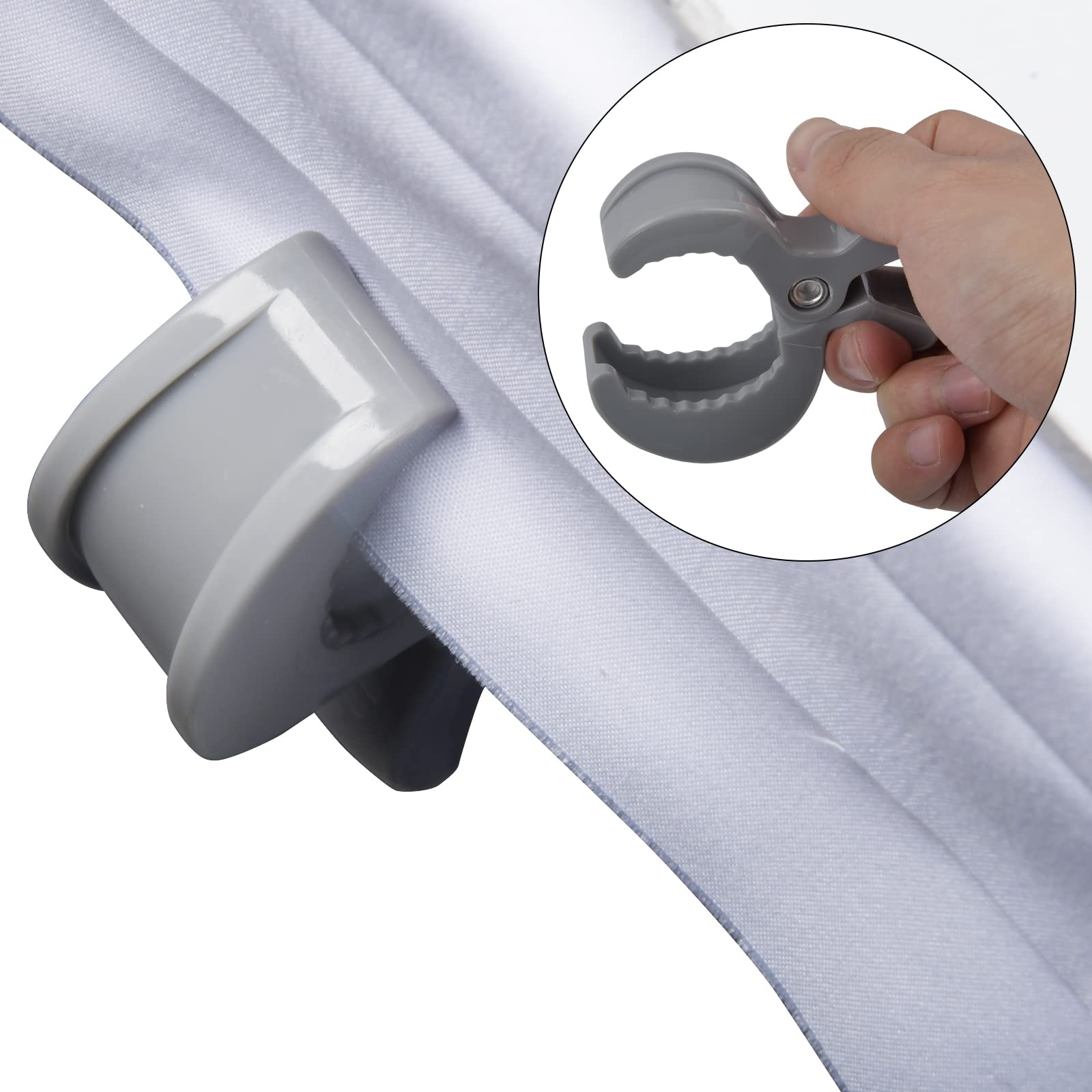 Nivofu 6 Pcs Stroller Clips - Heavy Duty Pram Toy Holder, Blanket Clips & Canopy Hooks for Baby Strollers | Secure Muslin Blankets, Sun Shades & Toys | Perfect for Outdoor Walks, Park Visits & Traveling with Infants